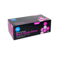 Medpride black nitrile gloves box