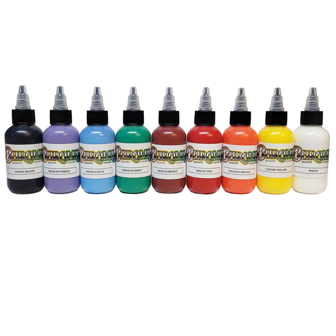 Chroma Ink 9 Color Primary Set – Bicknee Tattoo Supply