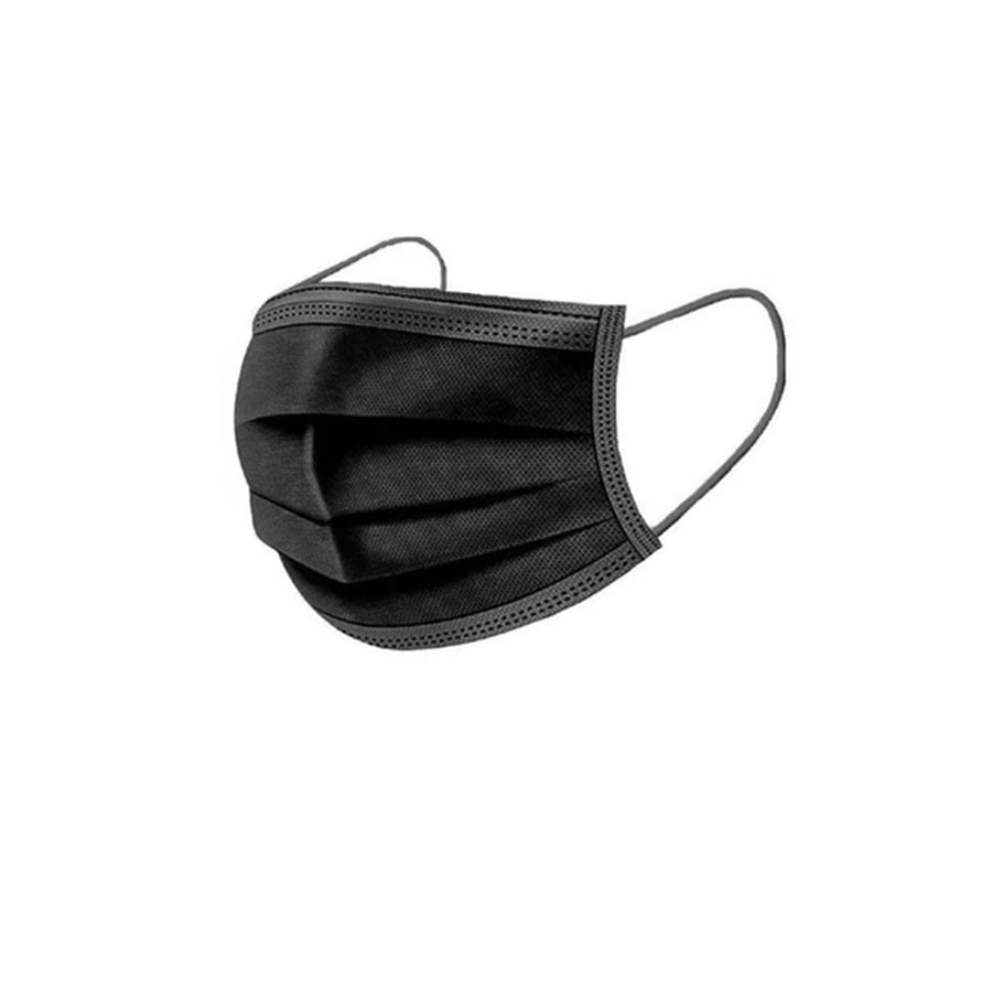Pleated Protective Masks - Black
